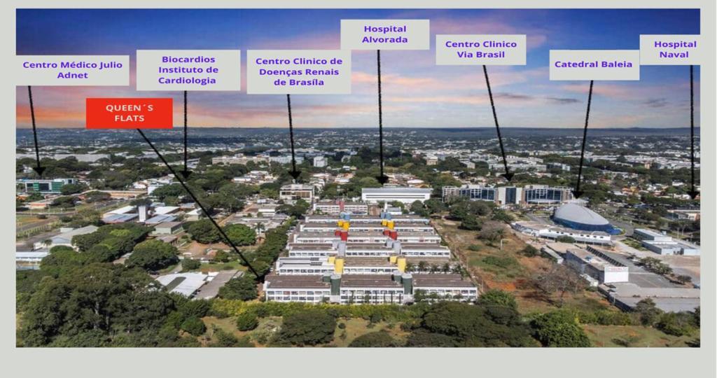 Queen'S Flats, Flat Executivo Proximo A Esplanada E Ao Aeroporto Brasilia Exterior photo